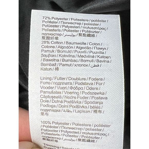 Esprit Black Gray Twill Blazer Suit Size 8 One Button Patches on sleeves - Picture 14 of 16